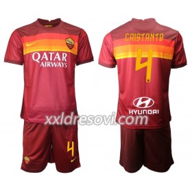 AS Roma Bryan Cristante 4 Domaći Dječji Komplet Dresovi za Nogomet 2020-2021 (+ kratke hlače)